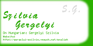 szilvia gergelyi business card